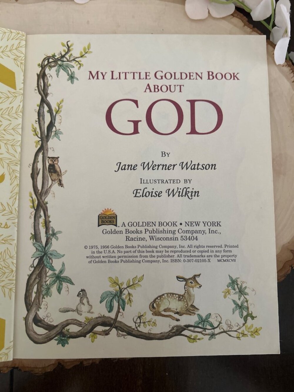 My Little Golden Book About God Hardcover By Jane Werner Watson 1975 - Picture 5 of 10